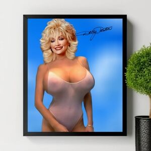 Dolly Parton HQ Sexy Nude Bathing suit 10x13 Poster Wall Art